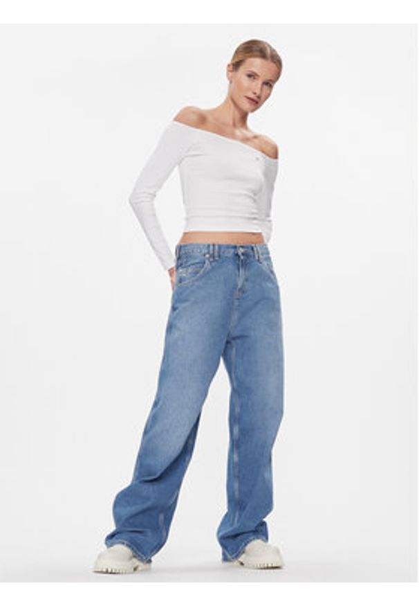 Tommy Jeans Jeansy Daisy DW0DW17288 Niebieski Baggy Fit. Kolor: niebieski