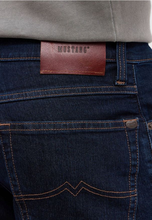 Męskie Spodnie Jeansowe Mustang Style Tramper Straight Denim Blue 1016394 5000 880