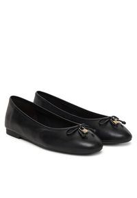 TOMMY HILFIGER - Tommy Hilfiger Baleriny Smooth Lthr Ballet FW0FW09006 Czarny. Kolor: czarny. Materiał: skóra #4