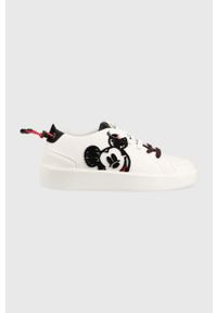 Desigual sneakersy MICKEY kolor biały. Nosek buta: okrągły. Zapięcie: sznurówki. Kolor: biały. Materiał: guma. Obcas: na platformie #1