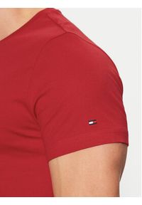 TOMMY HILFIGER - Tommy Hilfiger T-Shirt Tommy Logo MW0MW11797 Czerwony Regular Fit. Kolor: czerwony. Materiał: bawełna #4