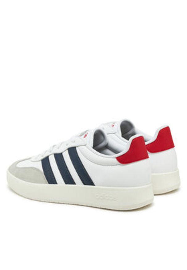 Adidas - adidas Sneakersy Barreda IH1228 Biały. Kolor: biały. Materiał: skóra