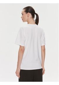 Elisabetta Franchi T-Shirt MA-006-41E2-V150 Biały Regular Fit. Kolor: biały. Materiał: bawełna