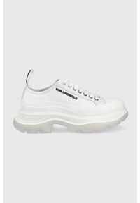 Karl Lagerfeld tenisówki LUNA KL42921 kolor biały. Nosek buta: okrągły. Zapięcie: sznurówki. Kolor: biały. Materiał: guma. Obcas: na platformie #1