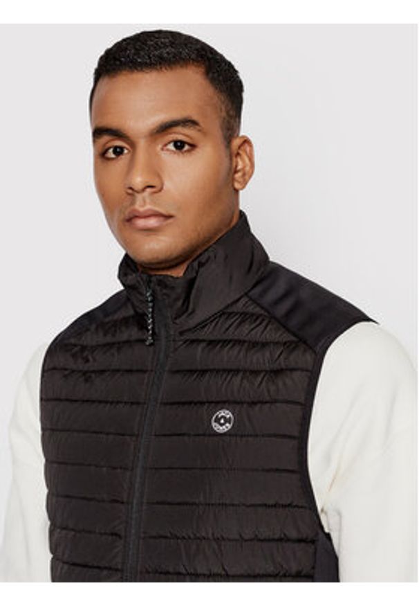 Jack & Jones Kamizelka Multi 12200684 Czarny Slim Fit. Kolor: czarny. Materiał: syntetyk