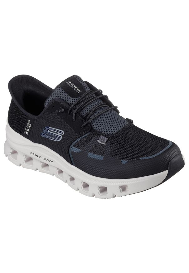 skechers - Buty do chodzenia męskie Skechers Glide Step Pro Nat. Zapięcie: bez zapięcia. Kolor: czarny. Materiał: materiał. Szerokość cholewki: normalna. Sport: turystyka piesza