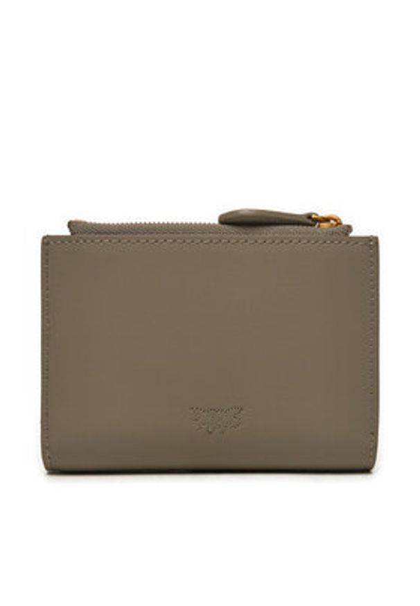 Pinko Duży Portfel Damski Compact Wallet . 103612 A0F1 Szary. Kolor: szary. Materiał: skóra