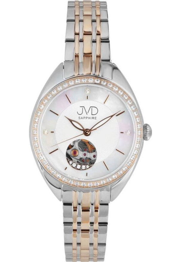 Zegarek JVD Zegarek JVD JG1034.3 damski automatyczny limitowany Open Heart .