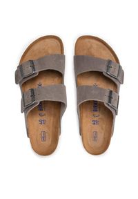 Birkenstock Klapki Arizona Bs 552801 Szary. Kolor: szary. Materiał: skóra #5