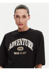 Pinko - PINKO T-Shirt Niamey 104604 A2CS Czarny Regular Fit. Kolor: czarny. Materiał: bawełna