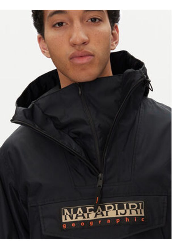 Napapijri Kurtka anorak Rainforest Next Sum NP0A4ILW Czarny Loose Fit. Kolor: czarny. Materiał: syntetyk