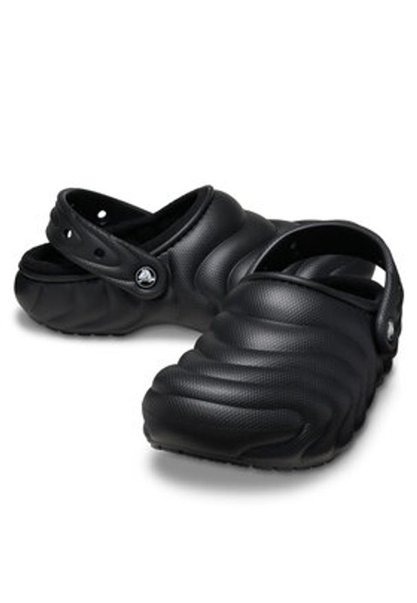 Crocs Klapki Classic Lined Overpuff Clog 210059 Czarny. Kolor: czarny