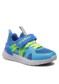 Sneakersy DD Step F61-834BL Bermuda Blue. Kolor: niebieski. Materiał: materiał