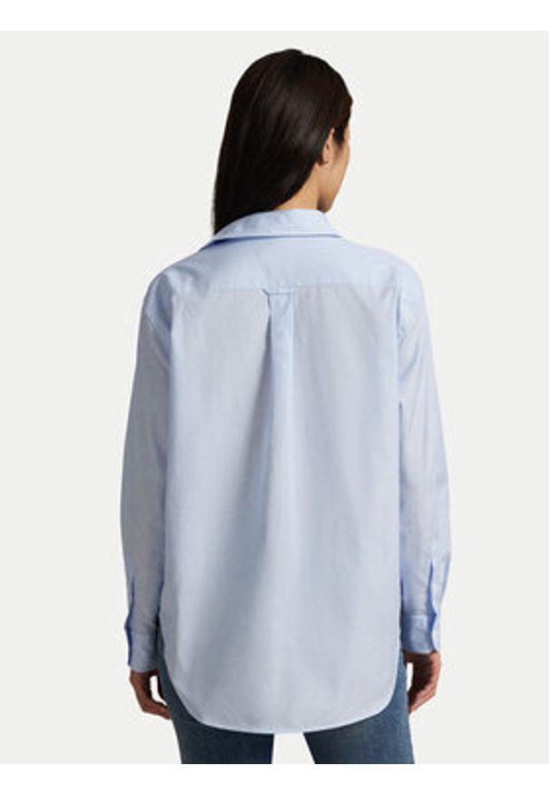Polo Ralph Lauren Koszula 211968220002 Błękitny Oversize. Typ kołnierza: polo. Kolor: niebieski. Materiał: bawełna