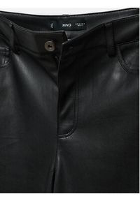 mango - Mango Spodnie skórzane Lille 57024408 Czarny Regular Fit. Kolor: czarny. Materiał: syntetyk #4