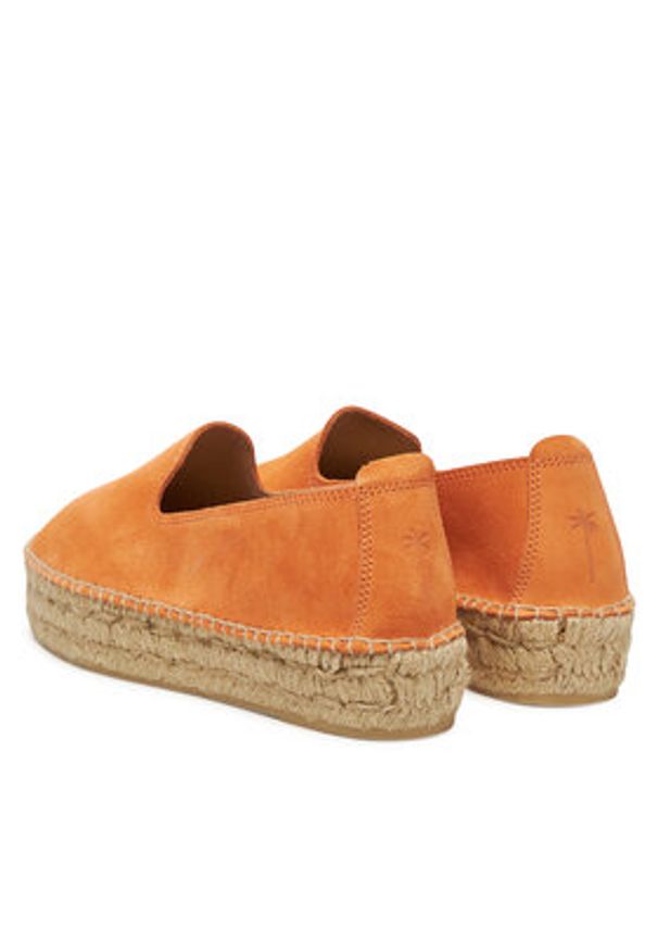 Manebi Espadryle R 7.8 D0 Pomarańczowy. Kolor: pomarańczowy. Materiał: zamsz, skóra