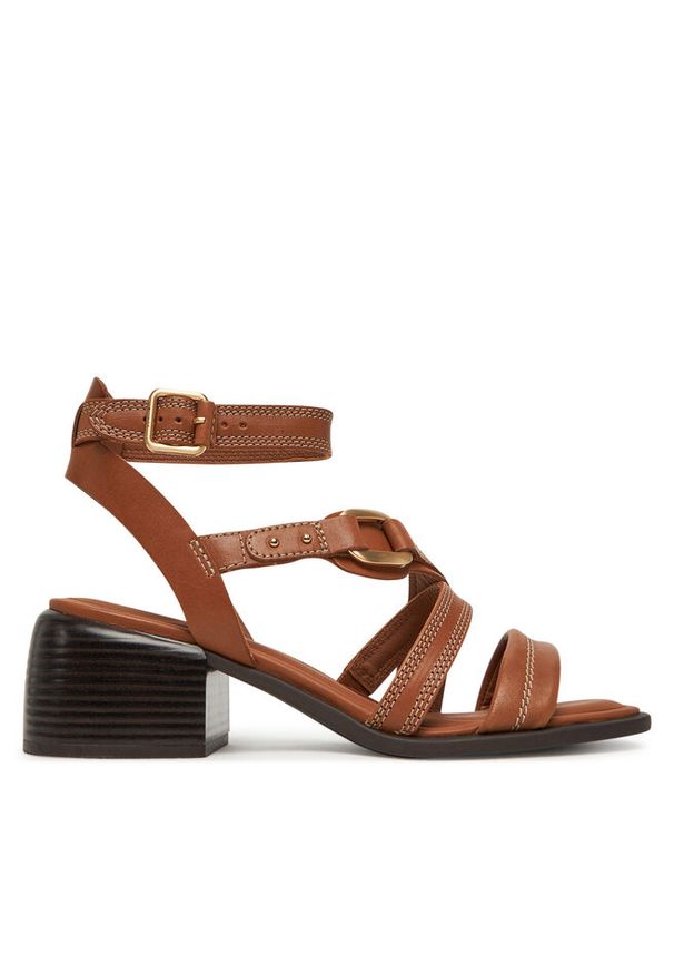 Sandały Clarks. Kolor: brązowy
