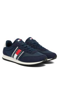 Tommy Jeans Sneakersy Tjm Classic Runner EM0EM01709 Granatowy. Kolor: niebieski. Materiał: materiał #5