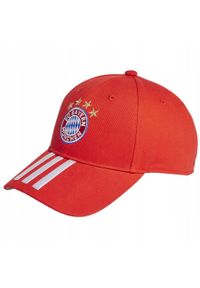 Czapka z daszkiem Adidas Fc Bayern Cap sportowa. Kolor: czerwony. Styl: sportowy #1