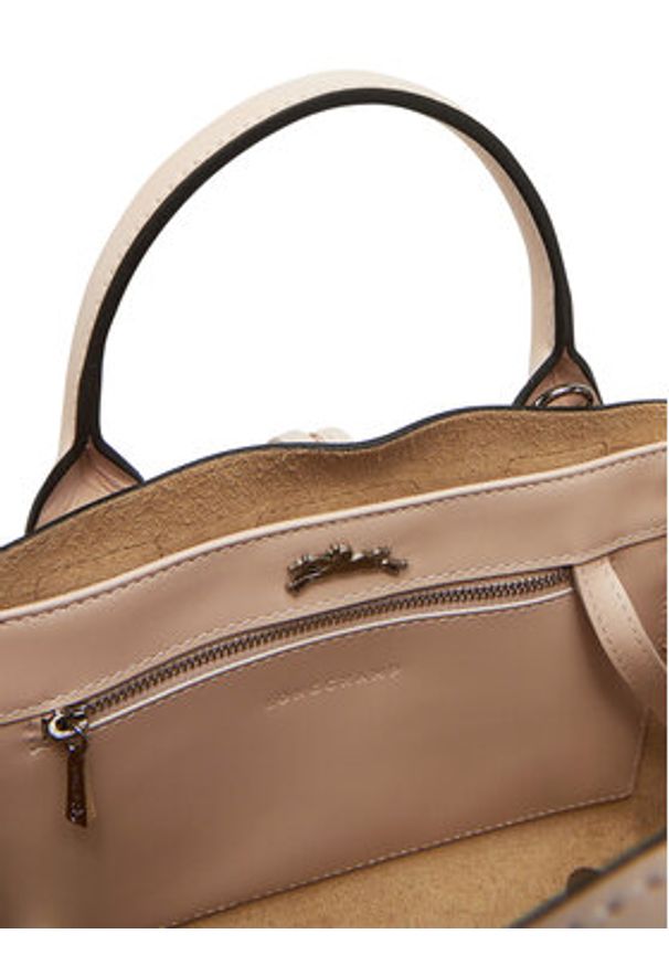 Longchamp Torebka 10095HCN Beżowy. Kolor: beżowy. Materiał: skórzane