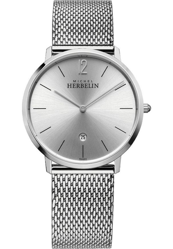 Zegarek Sekonda Zegarek męski Herbelin 19515/11B srebrny. Kolor: srebrny