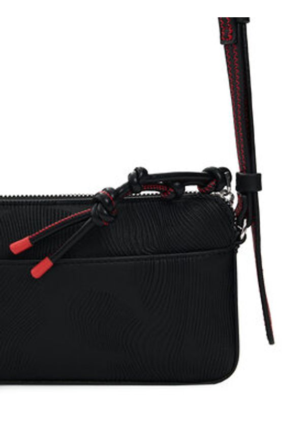 Desigual Torebka 26SAYP14 Czarny. Kolor: czarny. Materiał: skórzane
