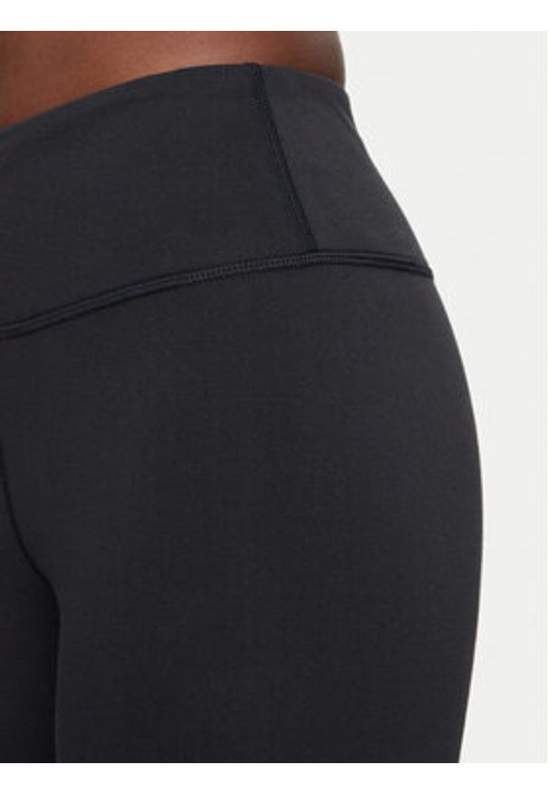 Under Armour Legginsy Rival 1386482 Czarny Slim Fit. Kolor: czarny. Materiał: bawełna
