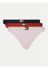 TOMMY HILFIGER - Tommy Hilfiger Komplet 3 par fig klasycznych UW0UW05985 Kolorowy. Materiał: bawełna. Wzór: kolorowy