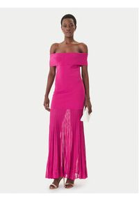 MICHAEL Michael Kors Sukienka dzianinowa MS683HGBFD Różowy Slim Fit. Kolor: różowy. Materiał: syntetyk #4