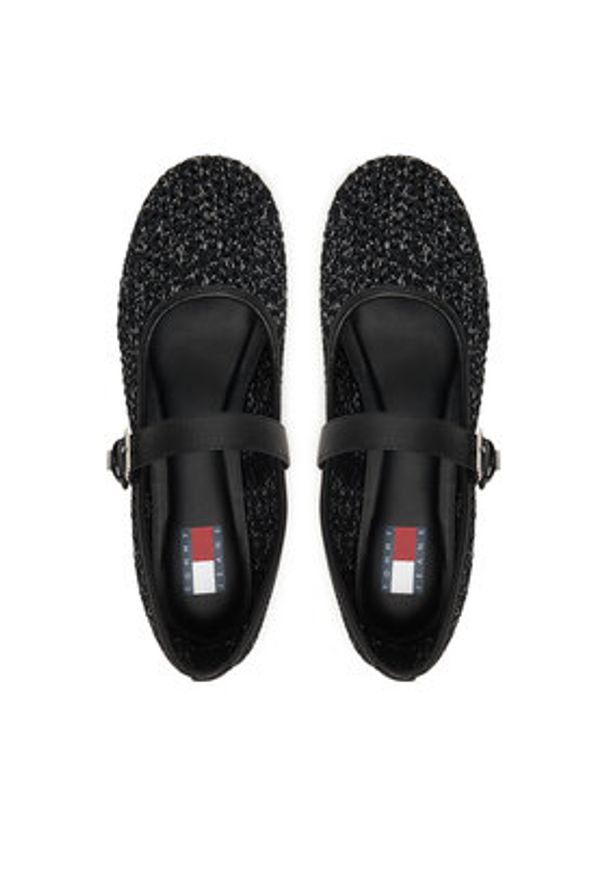 Tommy Jeans Baleriny Tjw Knitted Ballerina EN0EN03030 Czarny. Kolor: czarny. Materiał: materiał