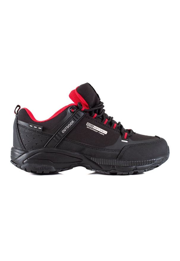 DK Buty Trekkingowe Outdoor czarne. Kolor: czarny