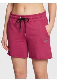 DKNY Sport Szorty sportowe DP2S5012 Różowy Regular Fit. Kolor: różowy. Materiał: syntetyk