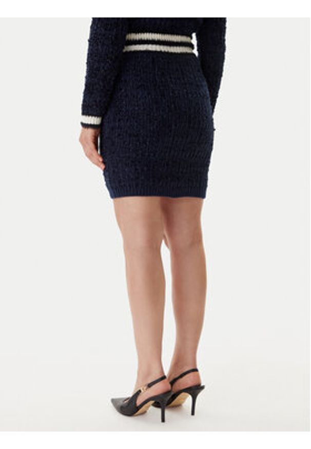 Guess Spódnica ołówkowa W5BD1X Z4090 Granatowy Slim Fit. Kolor: niebieski. Materiał: syntetyk