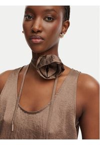 Marella Top Apogeo 2613161045 Brązowy Regular Fit. Kolor: brązowy. Materiał: acetat #3