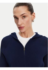 Fracomina Kardigan FJ25ST7003K41601 Granatowy Regular Fit. Kolor: niebieski. Materiał: wiskoza #4