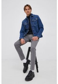 Calvin Klein Spodnie męskie kolor szary dopasowane. Kolor: szary #4