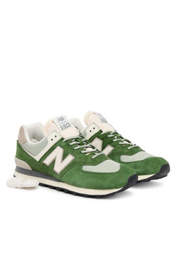 New Balance Sneakersy U574GRE M Zielony. Kolor: zielony. Materiał: zamsz, skóra. Model: New Balance 574