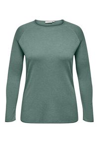 ONLY Carmakoma Sweter 15197209 Zielony Regular Fit. Kolor: zielony. Materiał: wiskoza #3