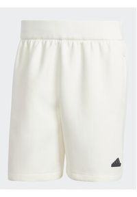 Adidas - adidas Szorty sportowe Z.N.E. Premium IR5223 Biały Loose Fit. Kolor: biały. Materiał: bawełna. Styl: sportowy #6