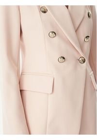 Maryley Marynarka 26EB139/43PY Różowy jasny Regular Fit. Kolor: różowy. Materiał: syntetyk #3
