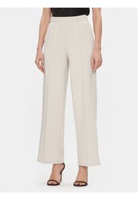 Vero Moda Spodnie materiałowe 10296830 Écru Relaxed Fit. Materiał: syntetyk