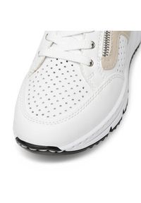 Rieker Sneakersy N6304-80 Biały. Kolor: biały. Materiał: skóra