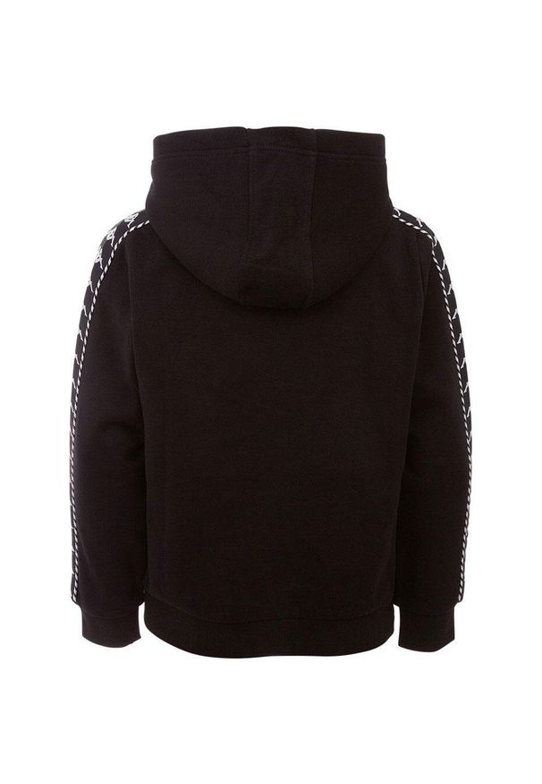 Bluza dla dzieci Kappa Igon czarna. Okazja: na uczelnię. Kolor: czarny. Materiał: dresówka. Styl: sportowy