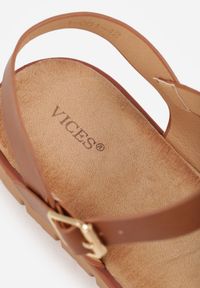 Renee - Beżowe Sandały VICES w Stylu Basic z Paskiem z Klamerką Loretha. Okazja: na co dzień. Zapięcie: pasek. Kolor: beżowy. Styl: casual, street #4