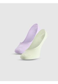4f - 4F Skarpetki casual niewidoczne (2-pack) damskie - multikolor 35-38. Kolor: wielokolorowy. Materiał: poliamid, włókno, materiał, bawełna