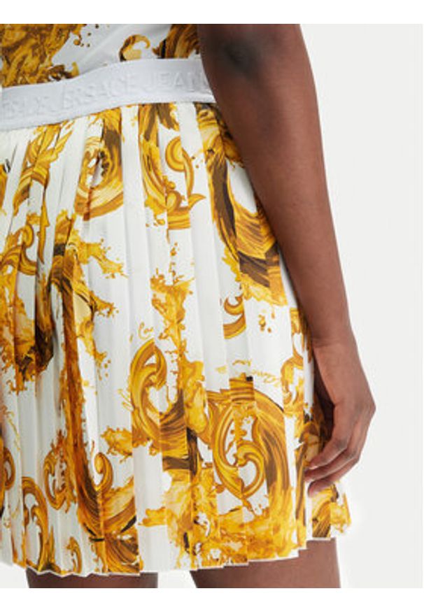 Versace Jeans Couture Spódnica mini 80HAE820 NS834 Biały Regular Fit. Kolor: biały. Materiał: syntetyk