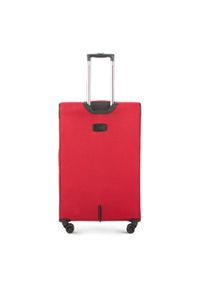 Wittchen - Duża miękka walizka prosta. Kolor: czerwony. Materiał: poliester #2