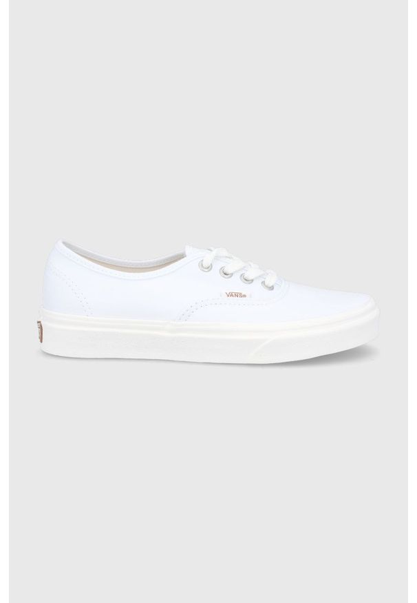Vans Tenisówki damskie kolor biały. Nosek buta: okrągły. Zapięcie: sznurówki. Kolor: biały. Materiał: bawełna, guma