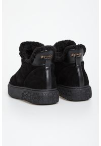 Pinko - Botki damskie zamszowe PINKO. Materiał: zamsz #4