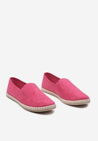 Born2be - Fuksjowe Tenisówki Espadryle Slip On Na Płaskiej Podeszwie Liodelia. Zapięcie: bez zapięcia. Kolor: różowy. Materiał: jeans, materiał. Sezon: wiosna, lato. Obcas: na płaskiej podeszwie. Styl: klasyczny